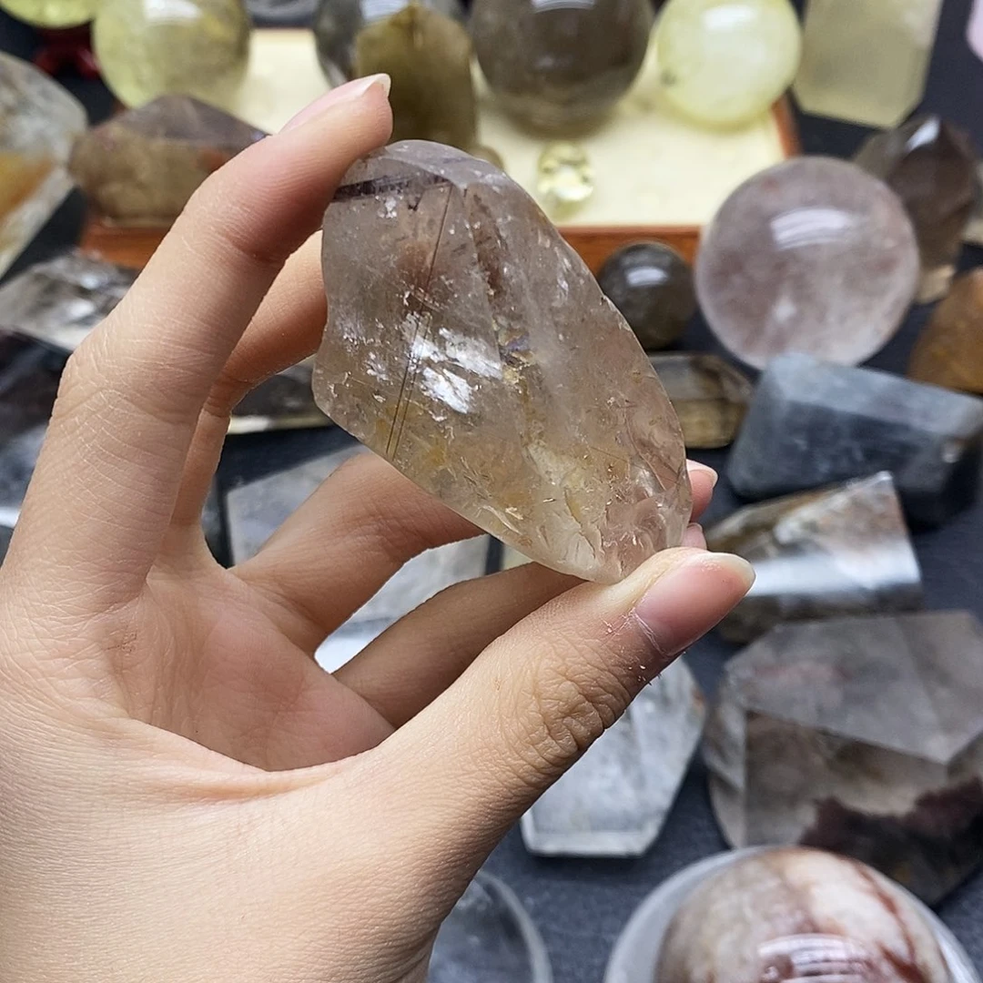 水晶未镶嵌珠宝半成品357水晶石