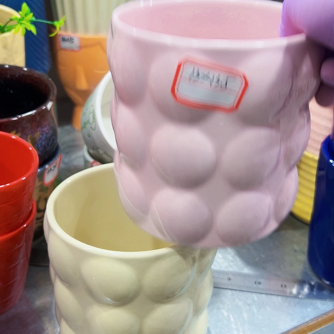 外贸尾单陶瓷花盆凑单10米包邮