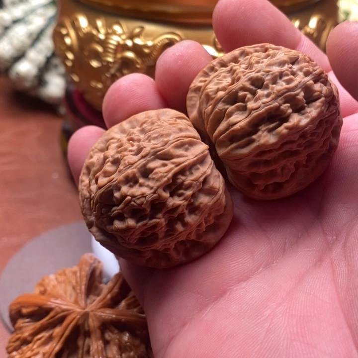 文玩核桃把件哎*呦文玩核桃白狮子