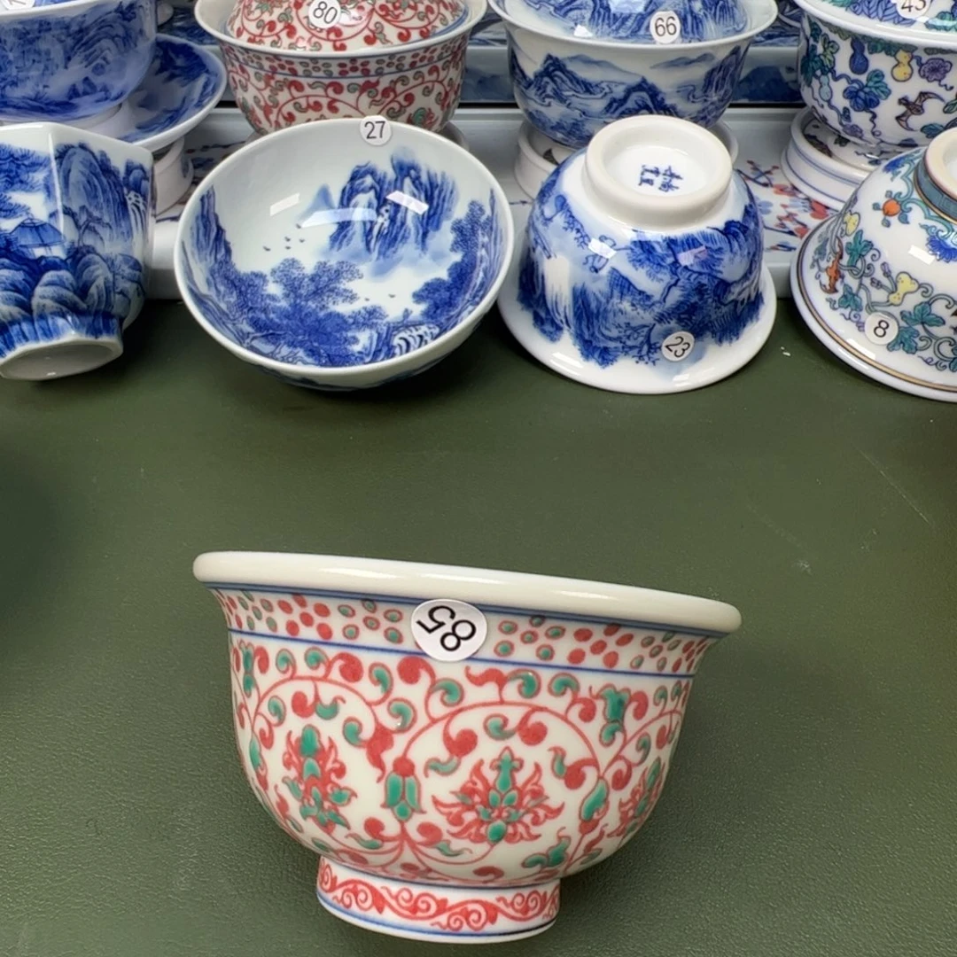 陶瓷景德镇纯手工纯手绘茶具木木85