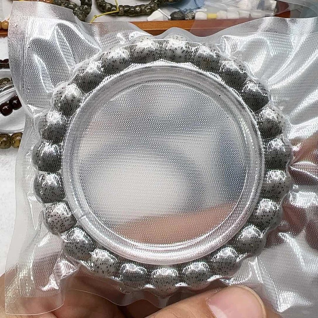 星月菩提手串94高端黑冰石玉星月菩提单圈10