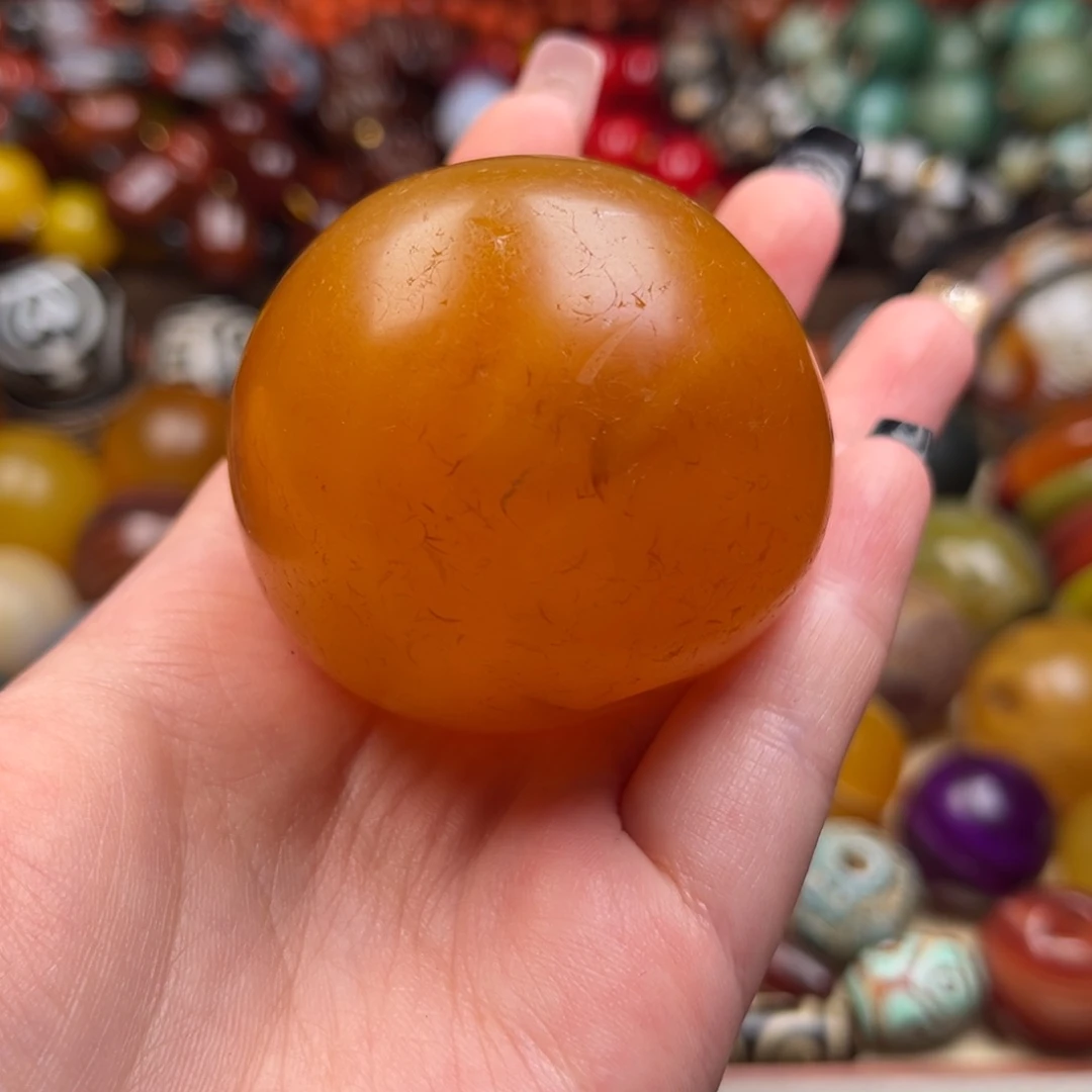 桃***义玛瑙/玉髓未镶嵌颈饰