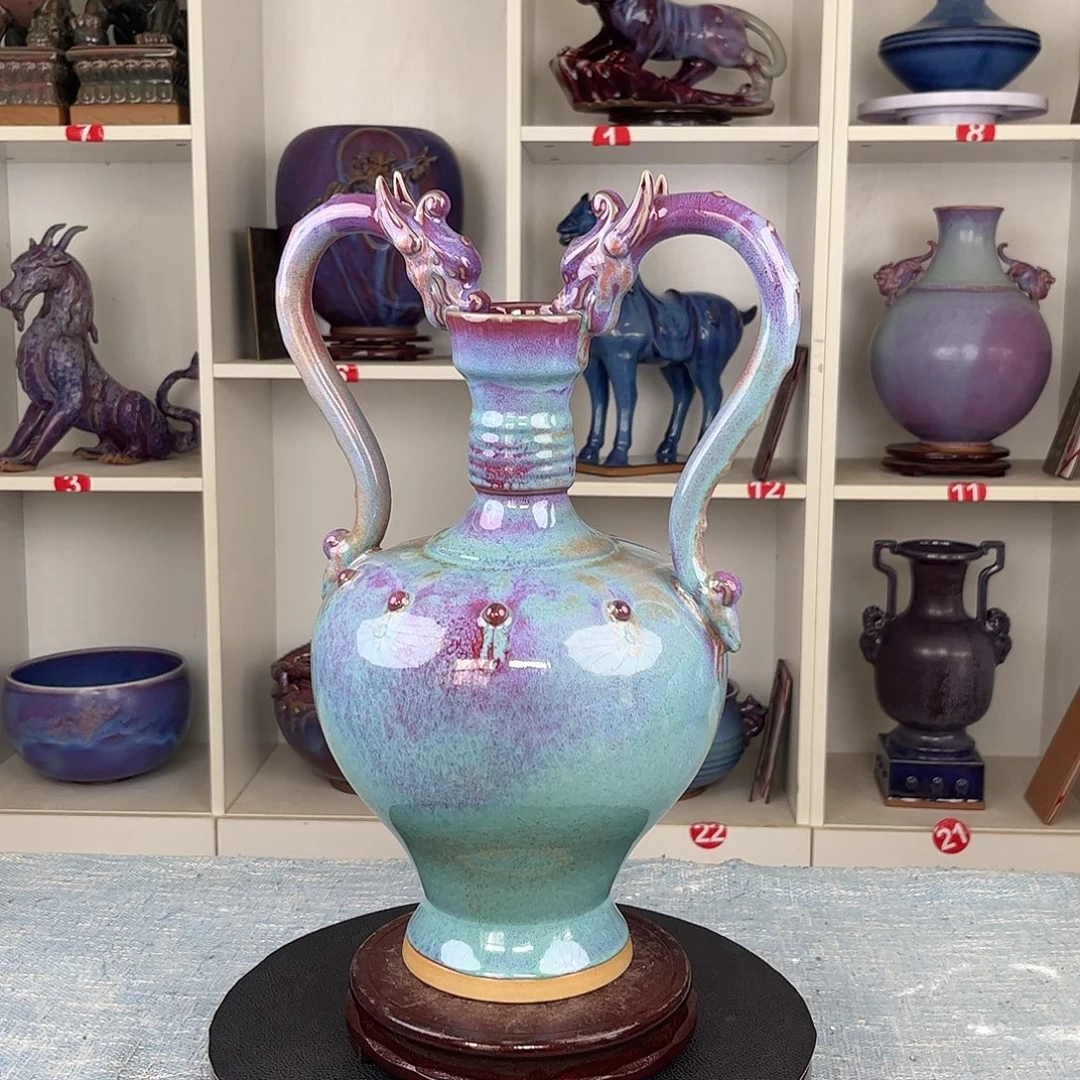 瓷片双龙尊珍品收藏