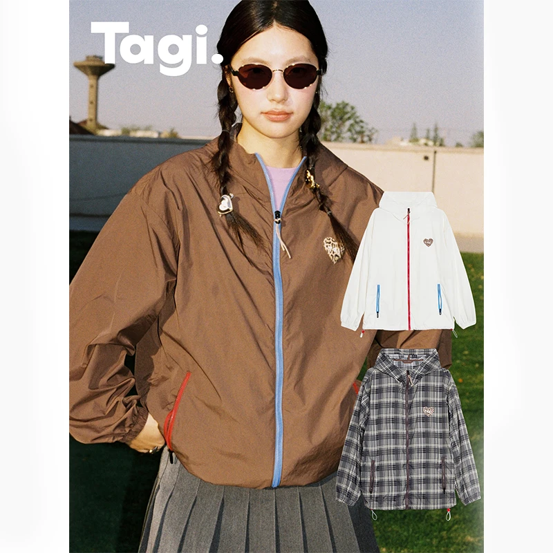 Tagi.轻薄空气感防晒衣夏仿紫外线豹纹UPF50+户外防晒外套透气