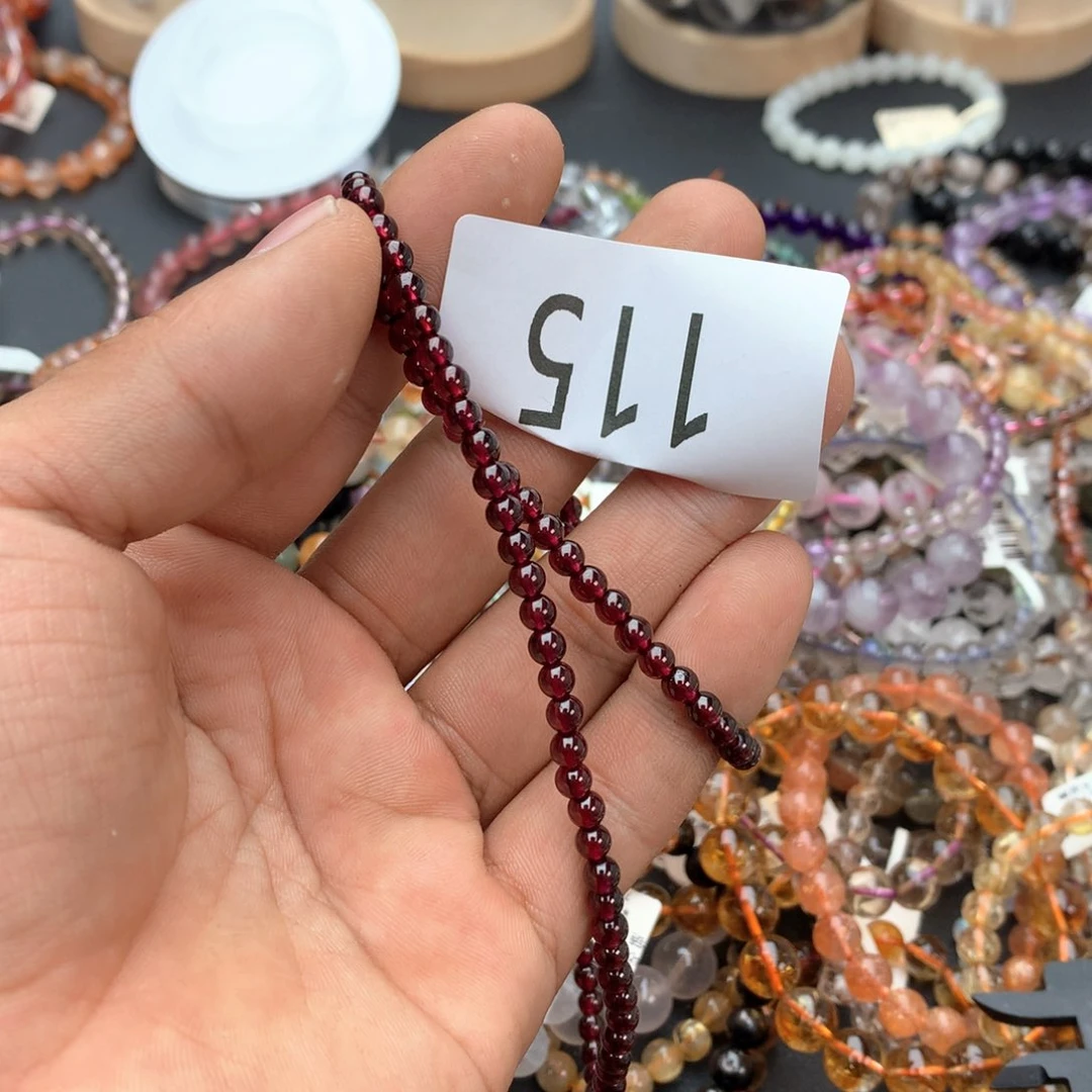 【闪购商品】石榴石手链未镶嵌手链