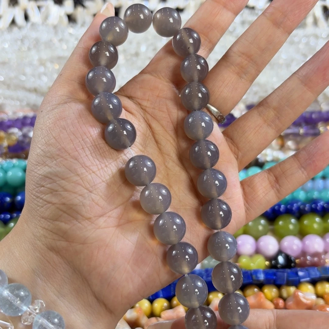 玛瑙/玉髓未镶嵌珠宝半成品灰玛瑙卡12