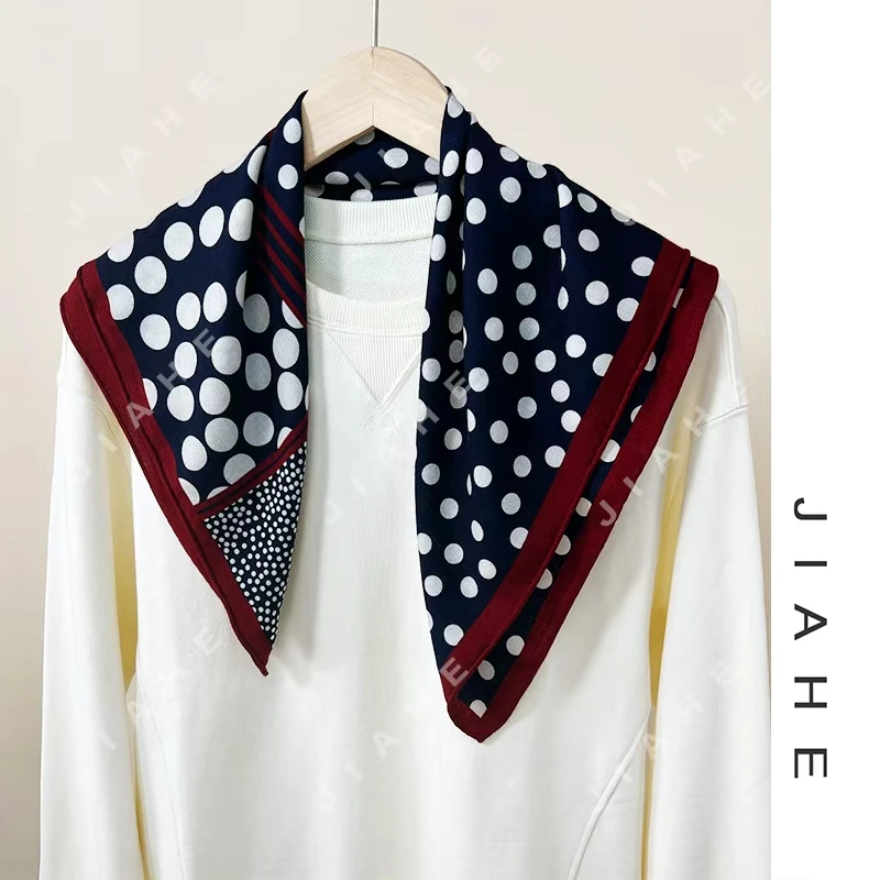加禾【星点夜航】重磅丝毛围巾丝巾优雅俏皮65*65