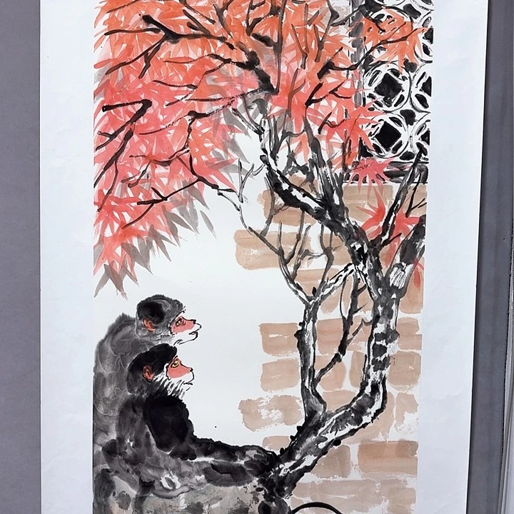 国画亲笔手绘放心去藏