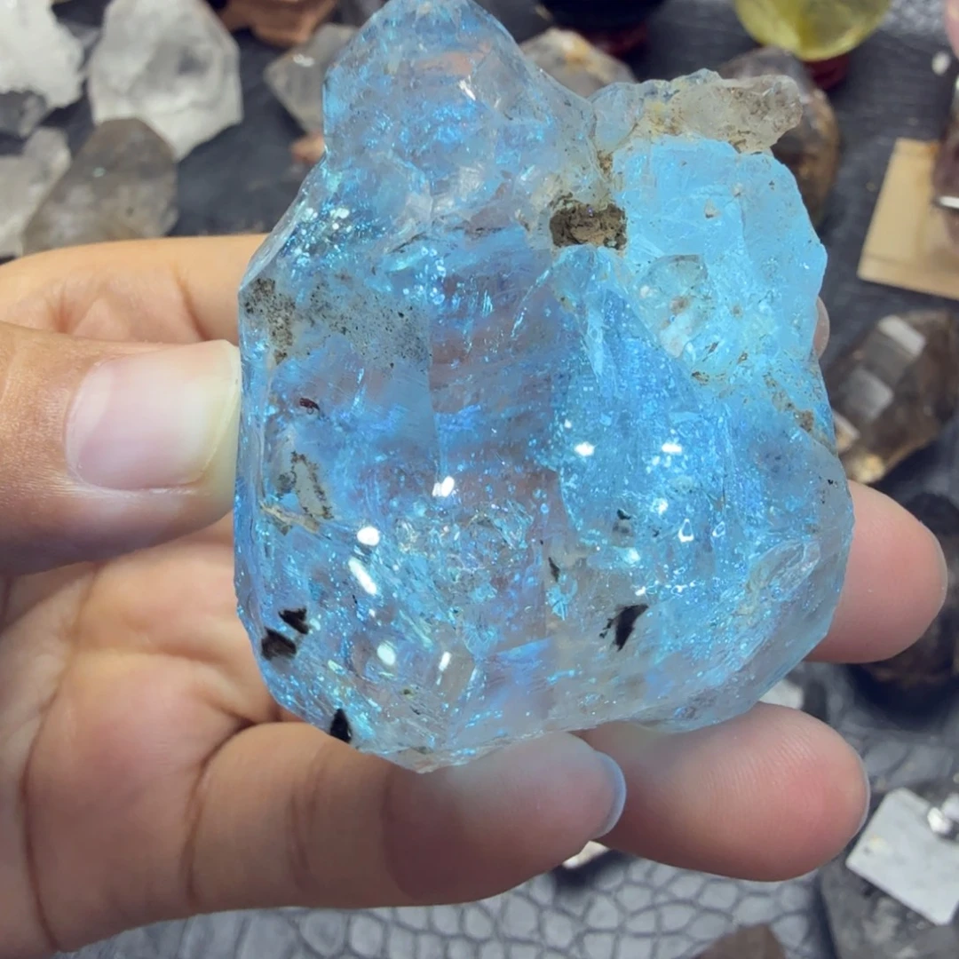 石材闪灵骸骨带蓝油