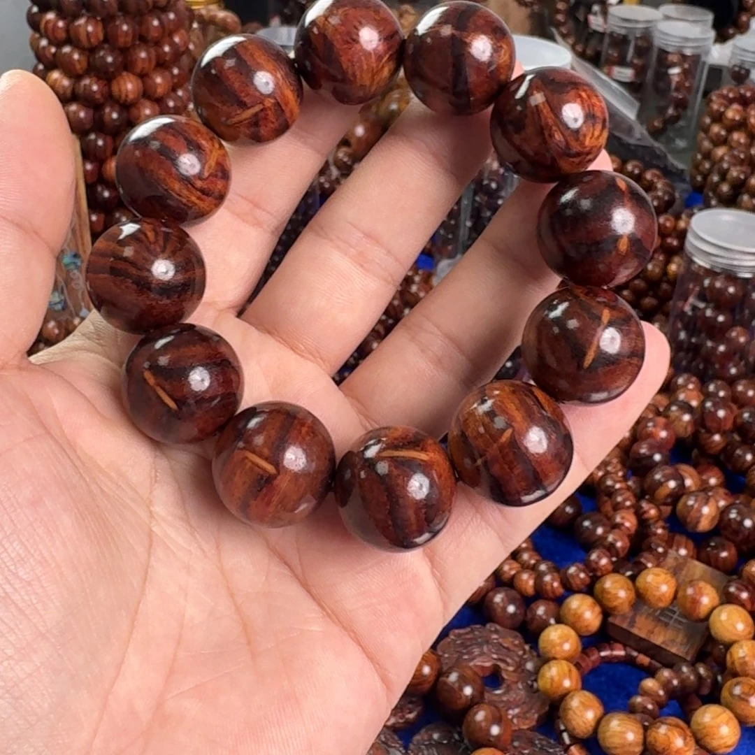 黄花梨/降香黄檀手串/手链2.0留疤丁海黄手串