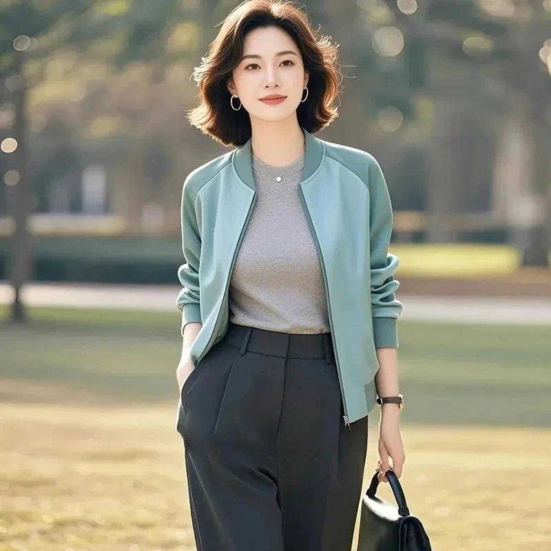 洋气减龄开杉卫衣女2025春秋新款小个子设计感百搭高级拼色外套女