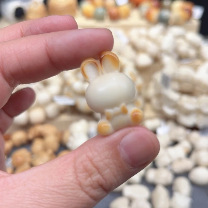 菩提根/象牙果手串微瑕兔子2-6-51