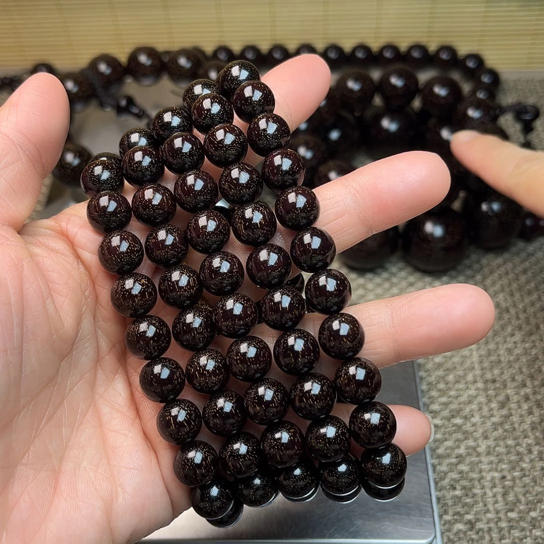 檀香紫檀（小叶紫檀）1.0 108颗 爆星