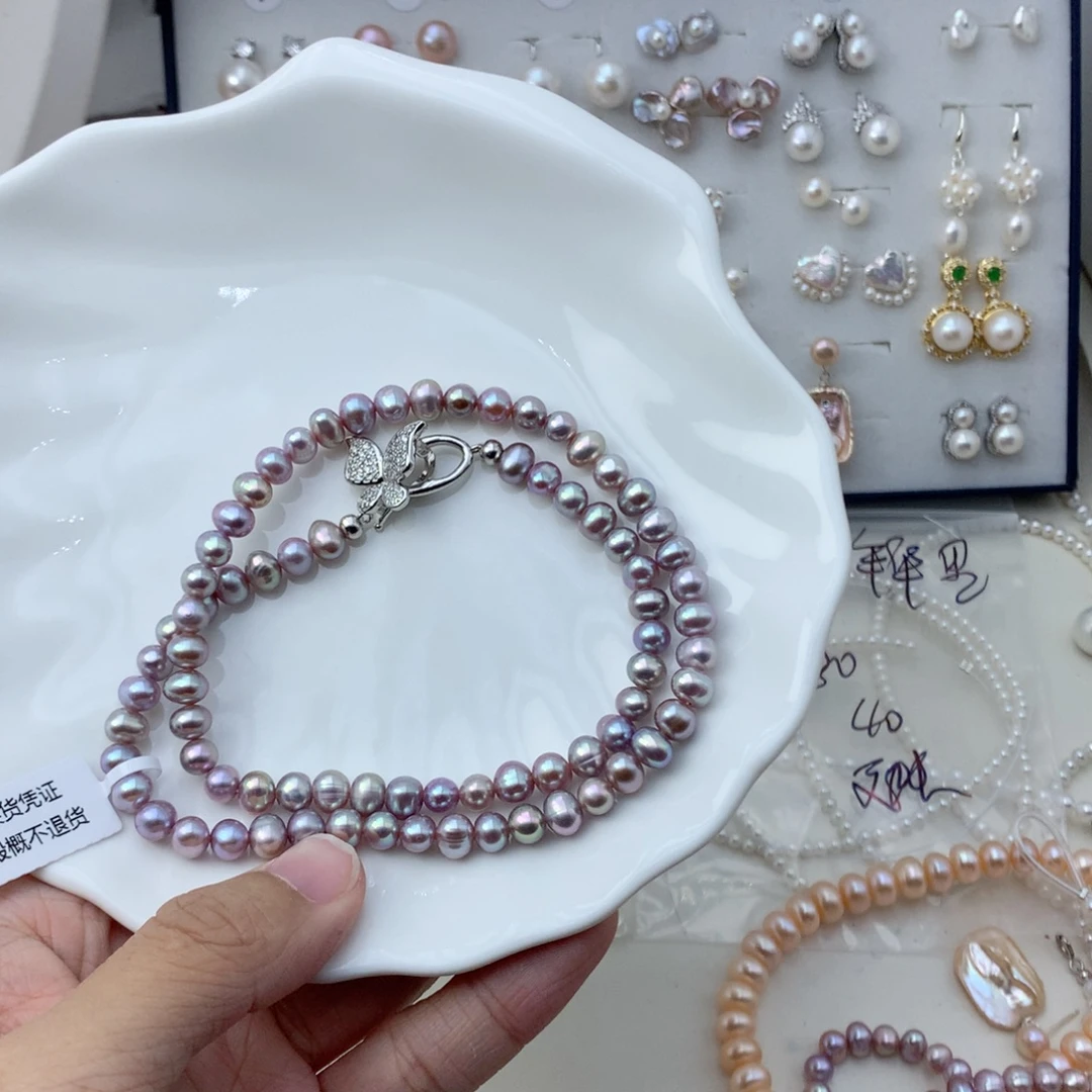 合金淡水珍珠吊坠(不含链)