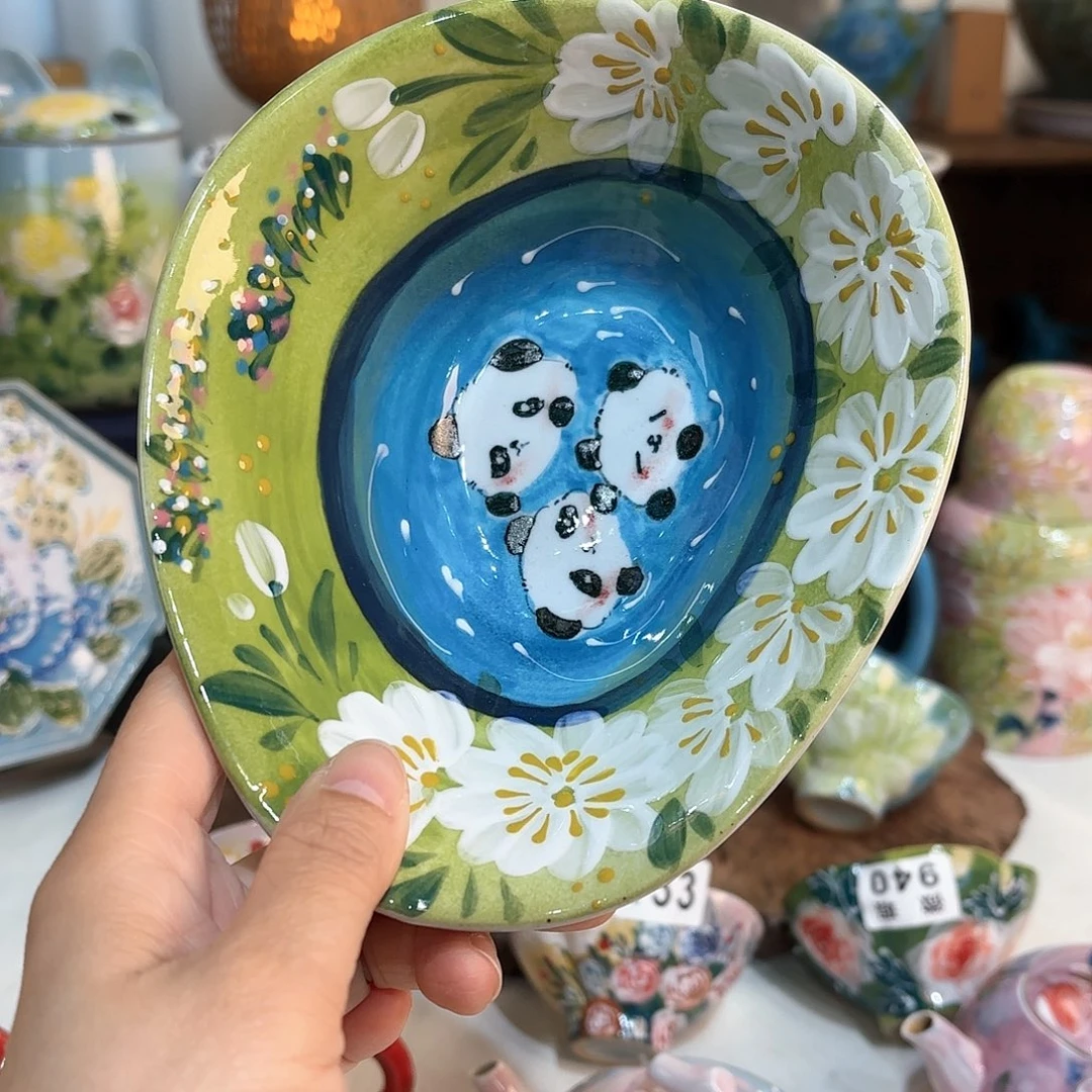 景德镇手绘高温釉下彩陶瓷茶具