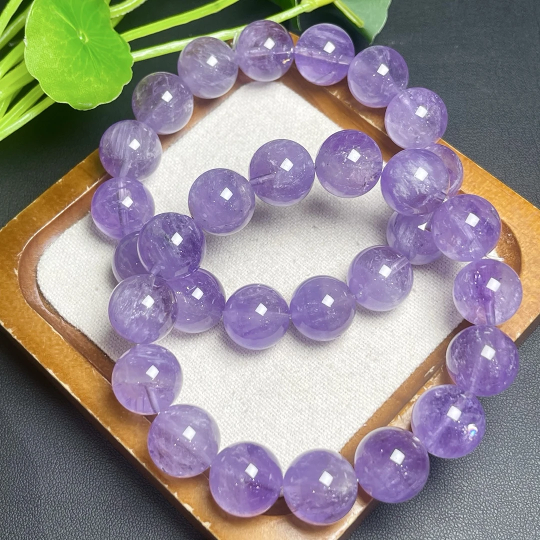 【安玥】天然水晶 薰衣草紫水 单圈手串 多样性发其一