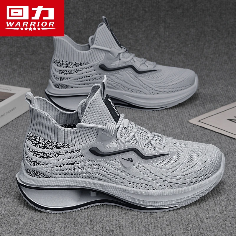 回力夏季透气网面青少年网鞋防臭防滑轻便男款休闲鞋厚底增高男鞋
