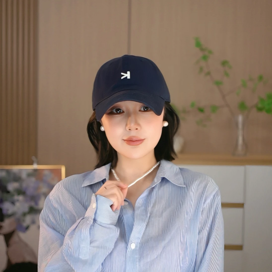 太一立体K字刺绣加大版棒球帽棒球男女百搭帽子大头围显脸小棒球