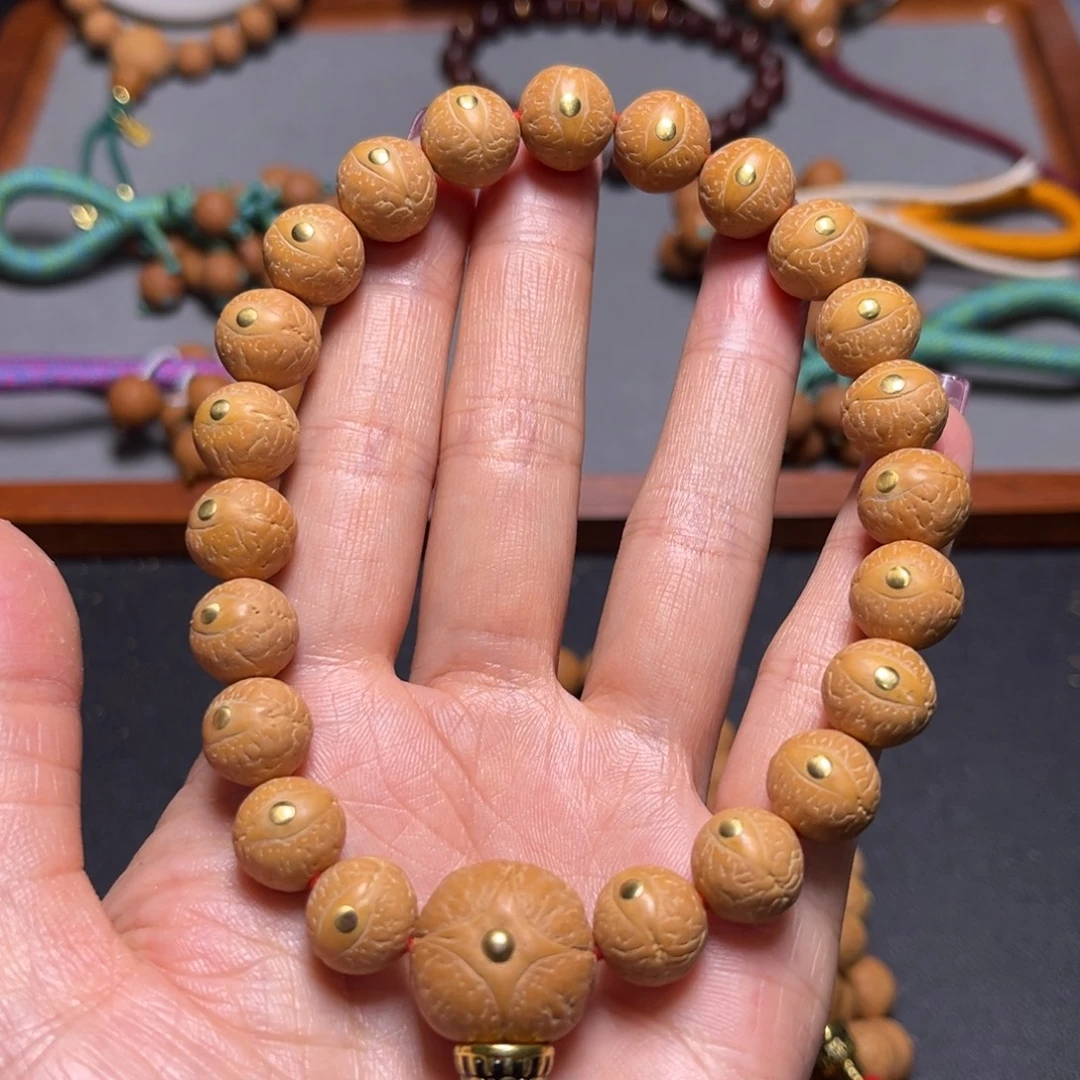 吊坠凤眼菩提12mm2025精品铜钉手串