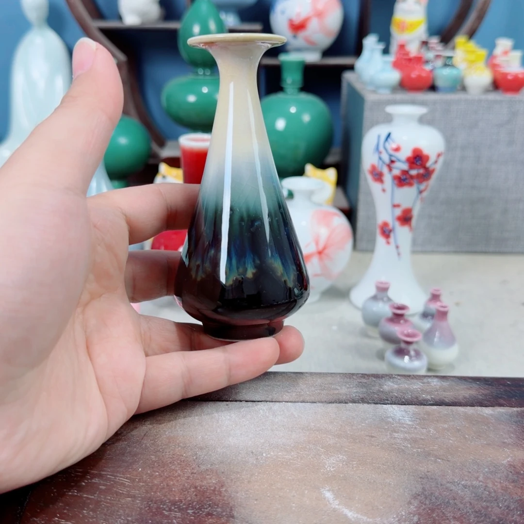 陶瓷手工小花器摆件