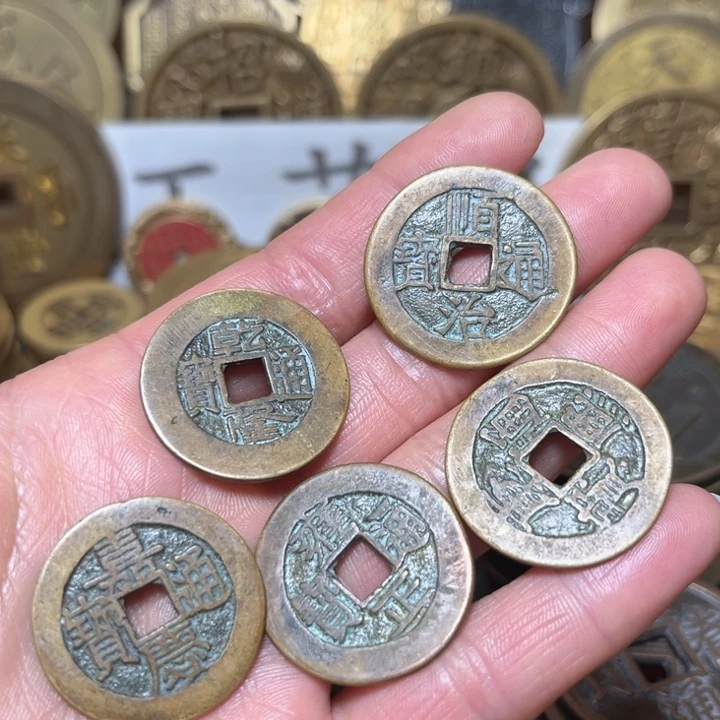 铜现代工艺绿锈清五帝