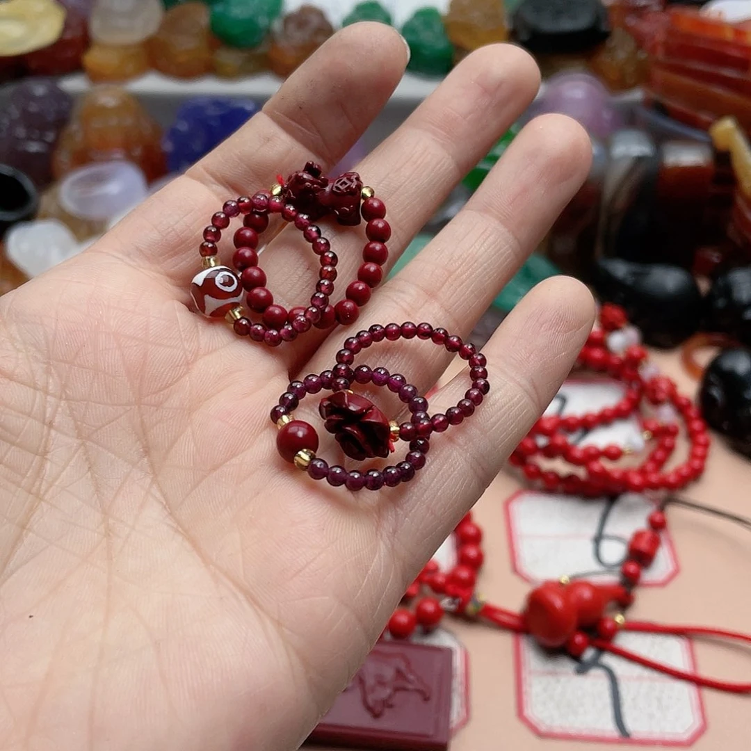 玛瑙/玉髓颈饰合金木*