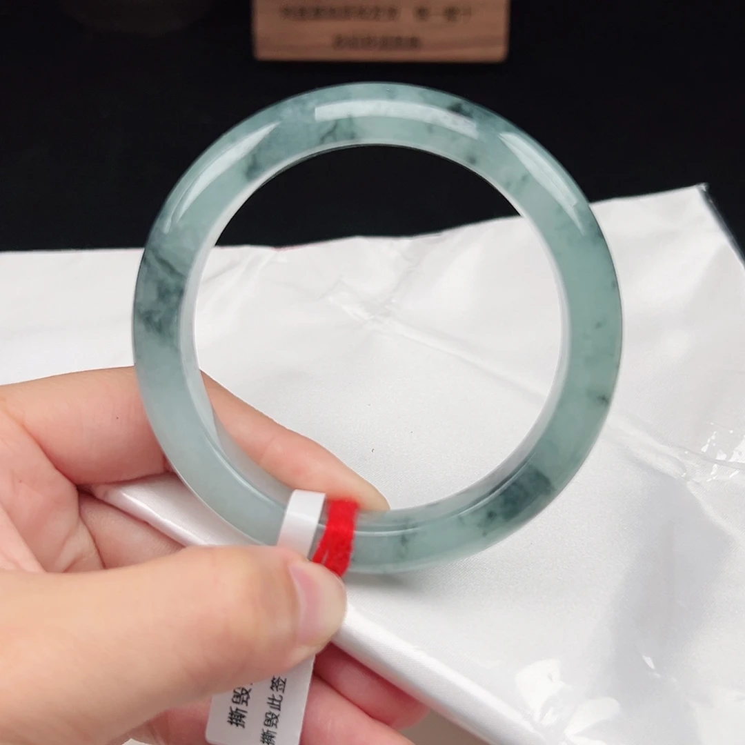 翡翠未镶嵌手镯b0331-18