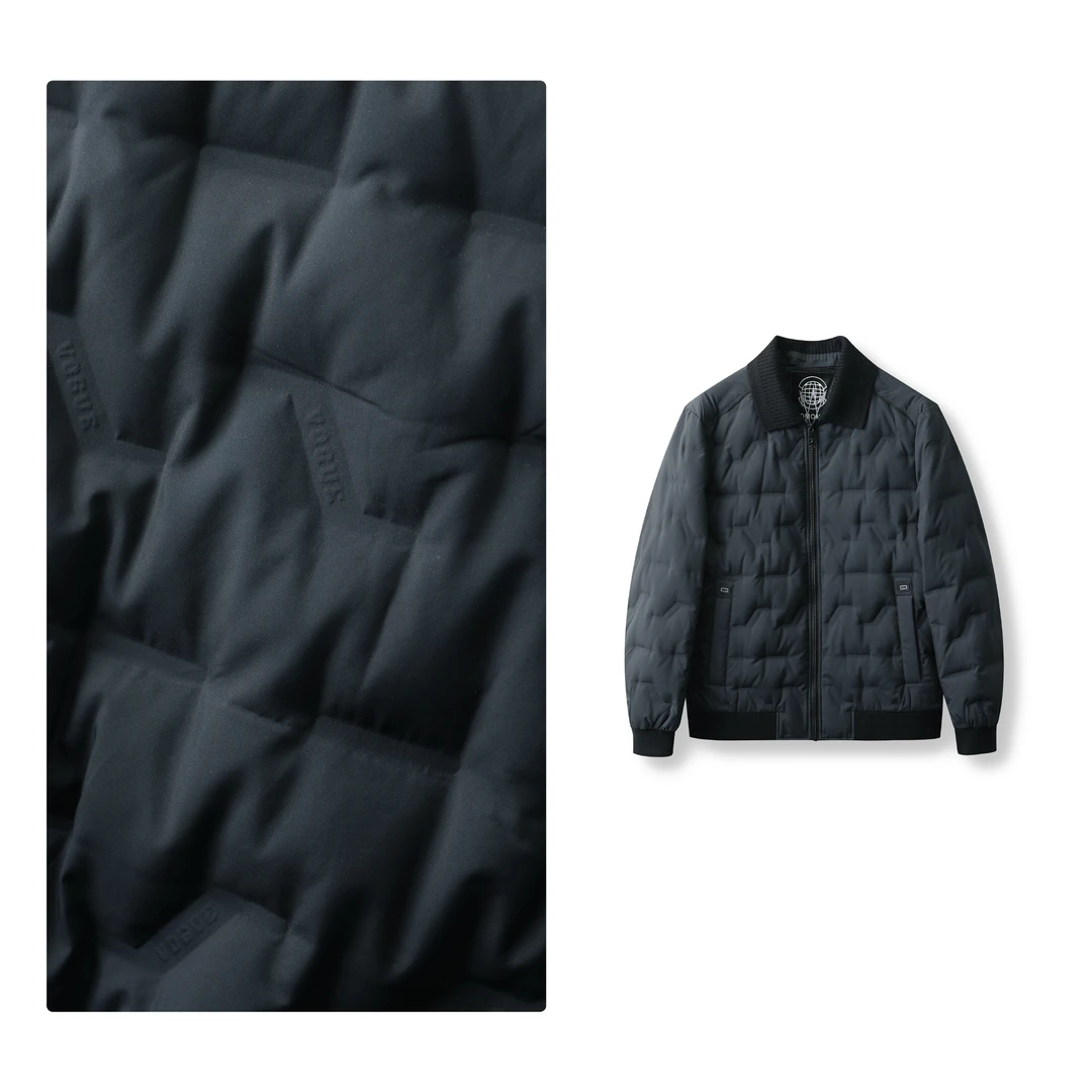 门店79&9！Pin牌套现」90%白鸭可拆卸领男式羽绒服外套 M14243