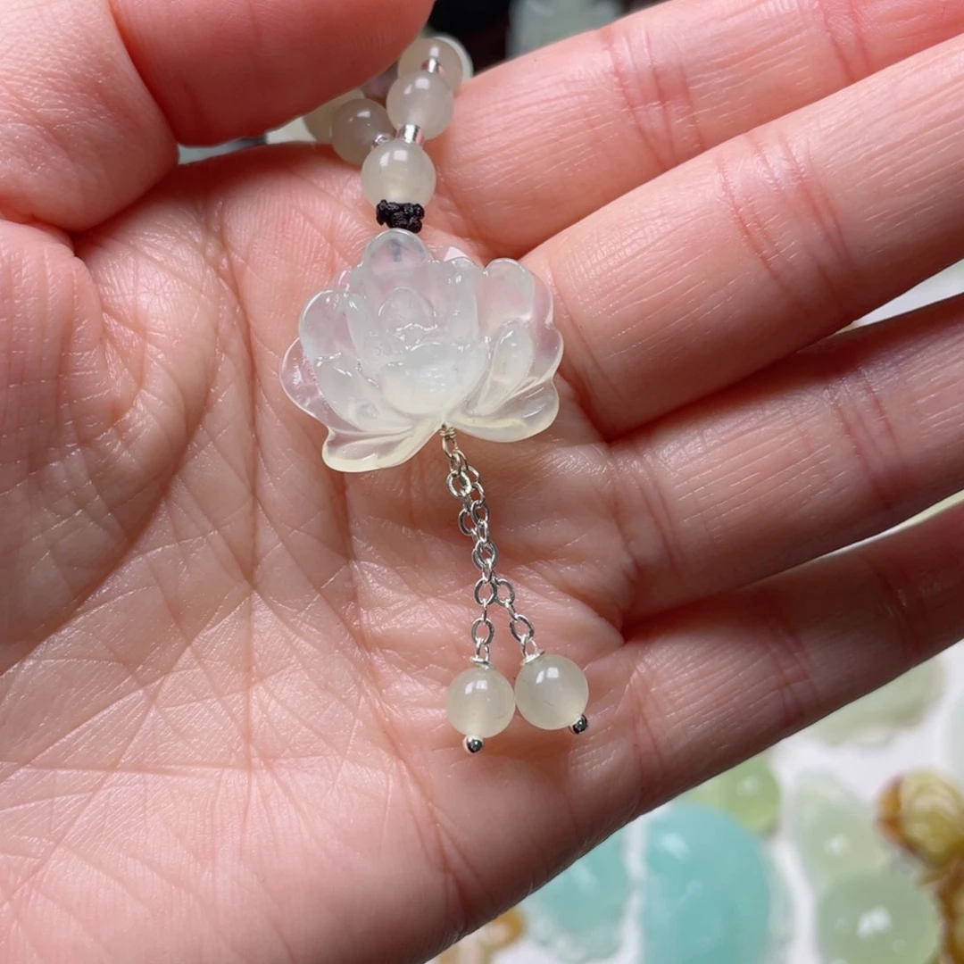 蛇纹石玉颈饰未镶嵌汪****t