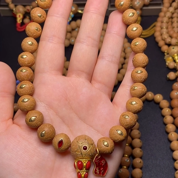 手串凤眼菩提铜眼12+手持