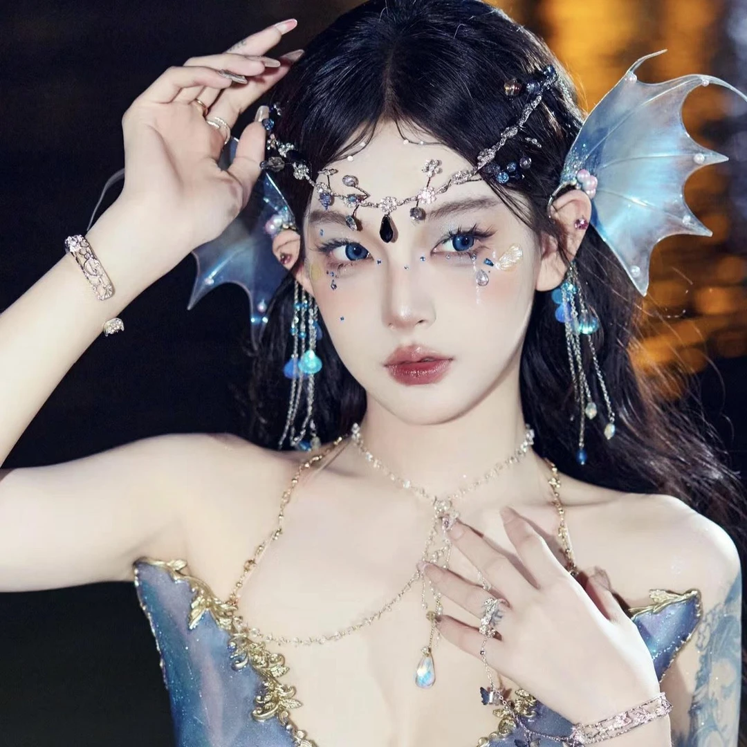 汉服额饰古风异域摄影写真发箍仙女精灵花头饰仙子造型美人鱼发饰