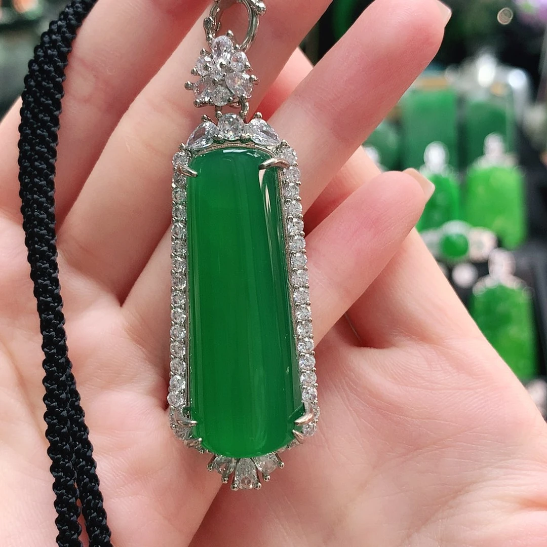 玛瑙/玉髓合金吊坠