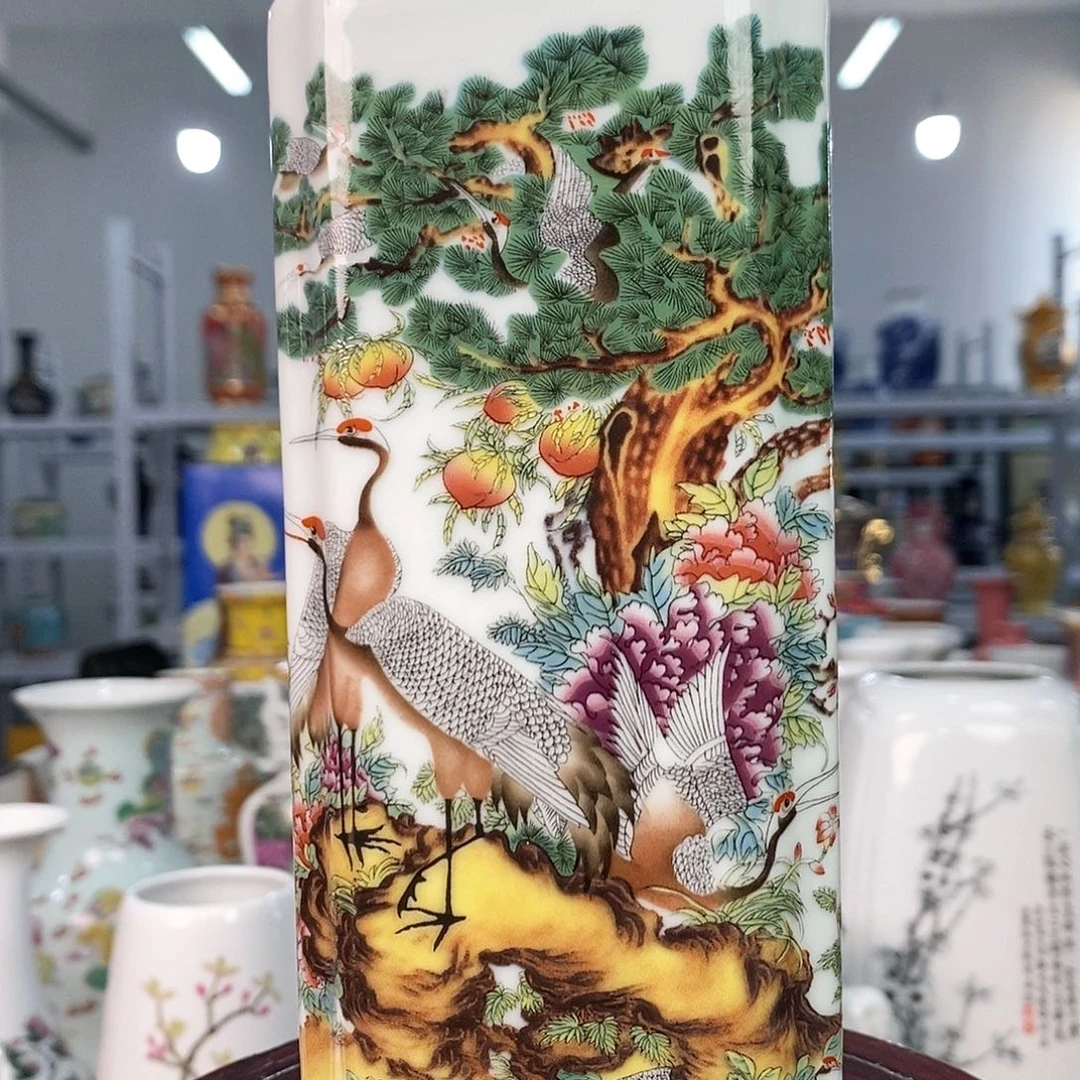 摆件景德镇陶瓷花瓶摆件