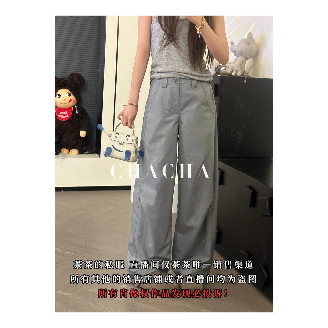 CHACHA【弯刀西裤】休闲时尚百搭弯刀西裤