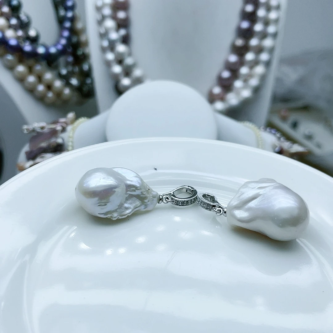 淡水珍珠颈饰钛钢