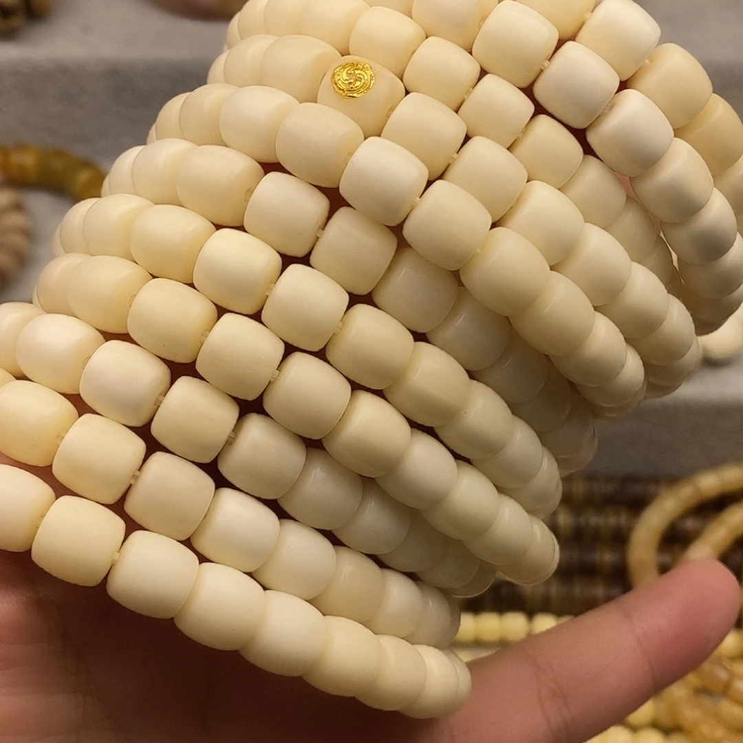 手串/手链牛骨牛骨瓷白手串00000001镶标