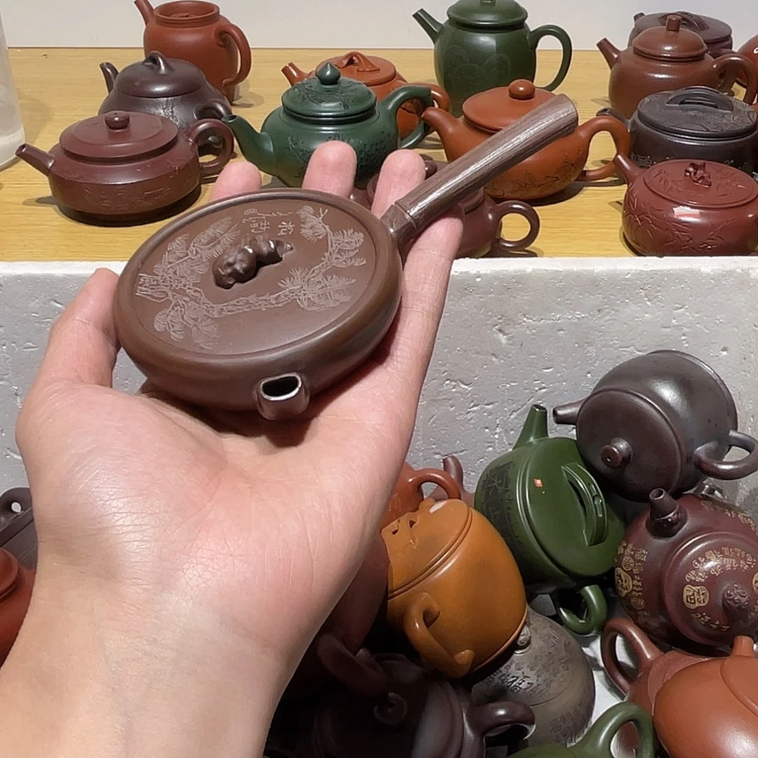 紫砂茶壶项*龙宜兴紫砂壶