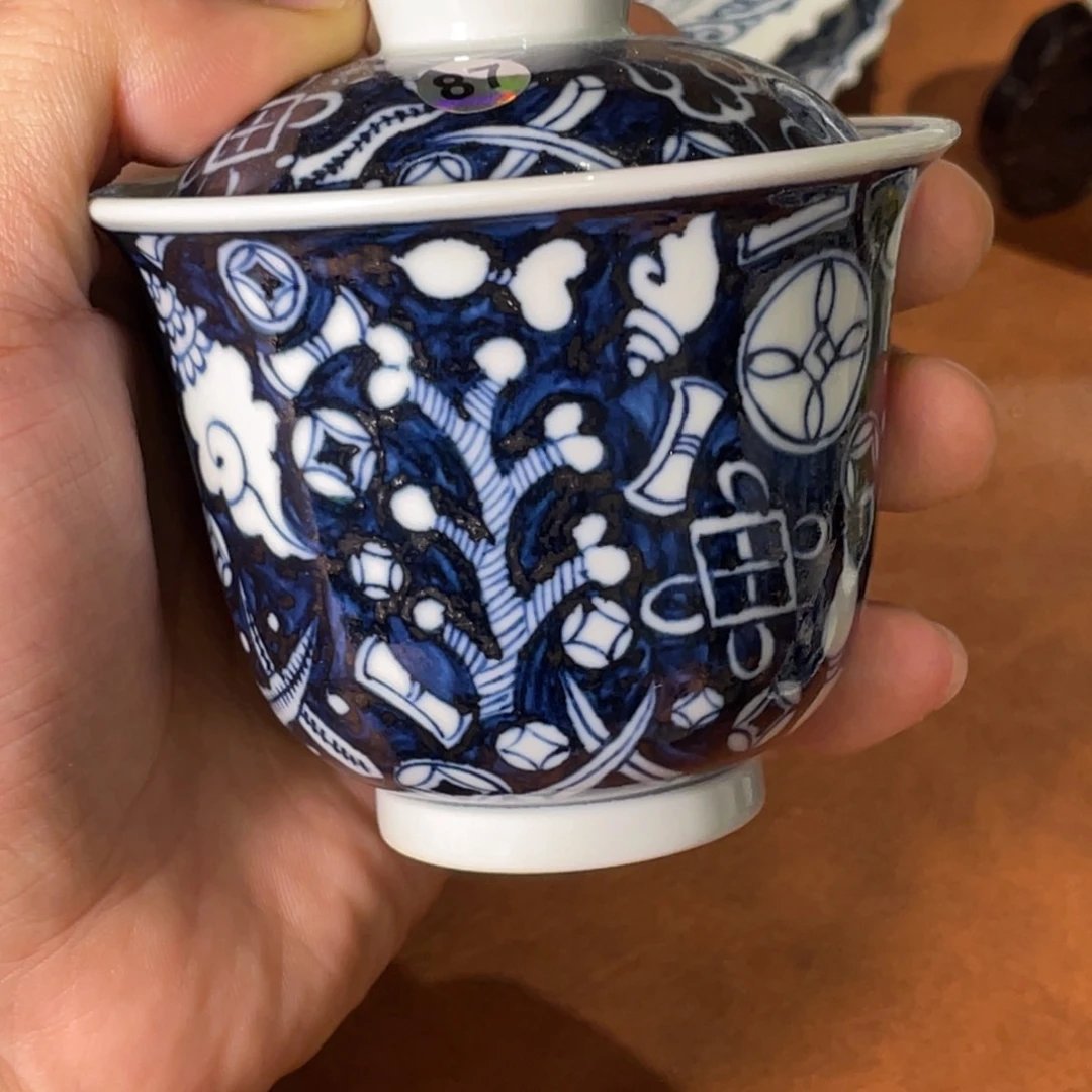 发色问题纯手工手绘福利盖碗120cc