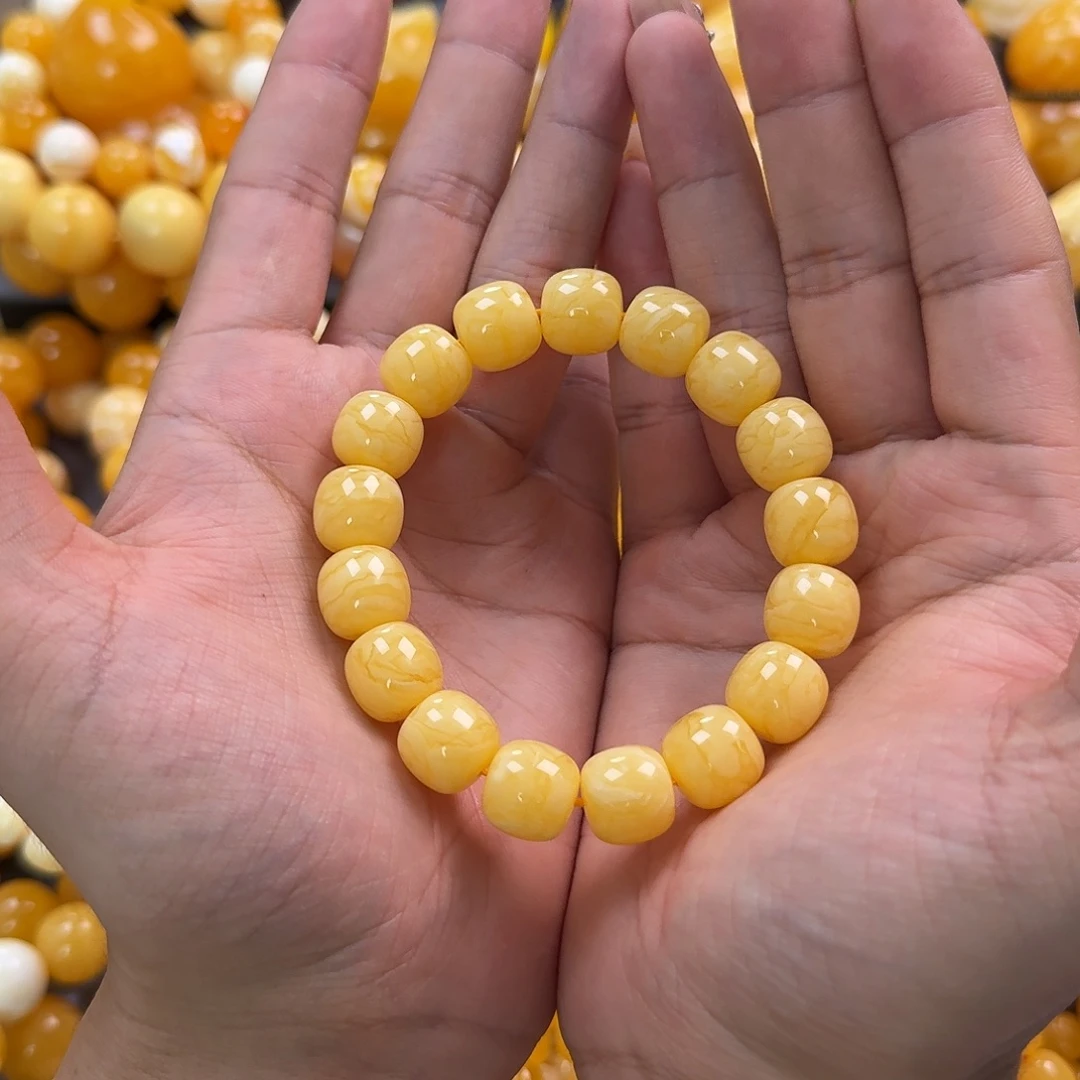 蜜蜡未镶嵌珠宝奇石同料13mm