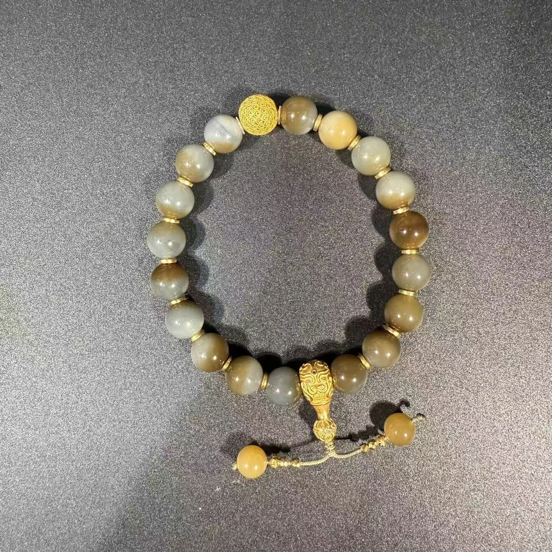 Lot8806和田玉青花手串/云南典藏