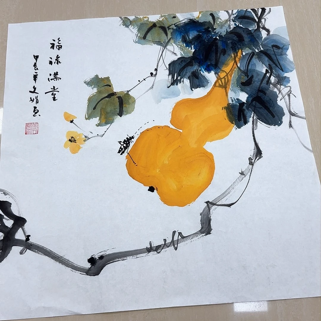 国画国画作品多次