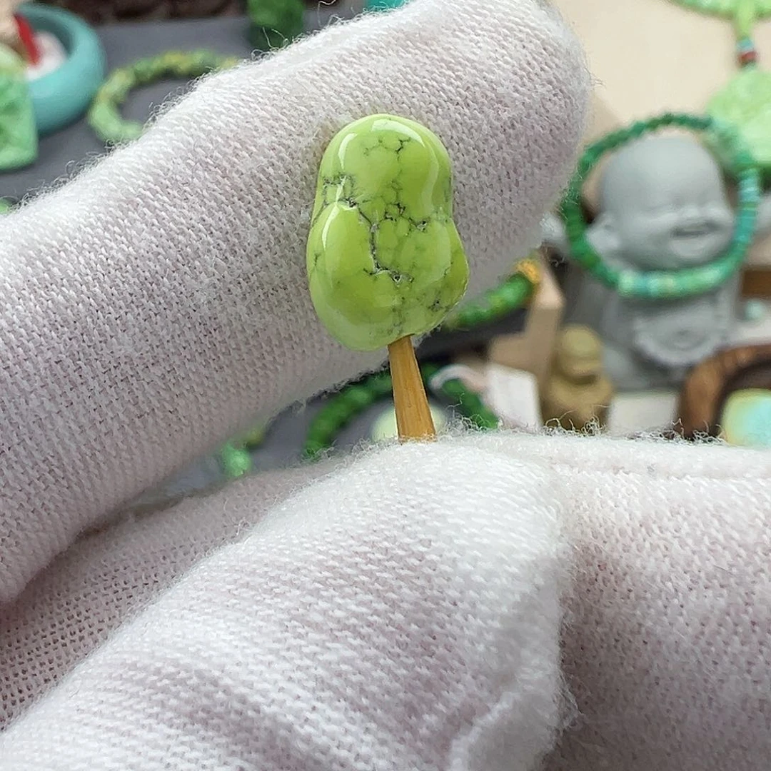 绿松石菜籽黄绿松石Z未镶嵌