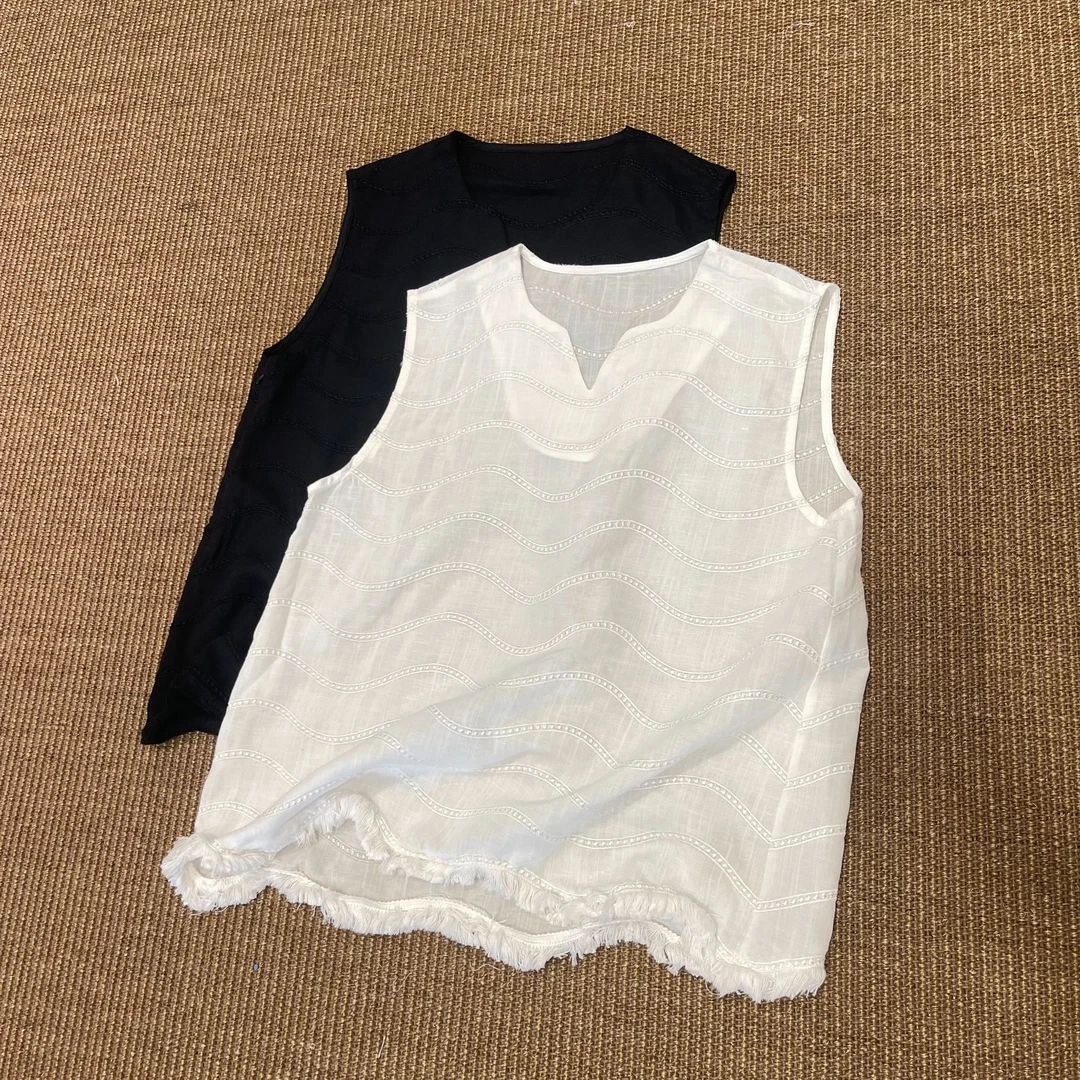 新款气质休闲百搭时尚V领下摆流苏衬衫S8309