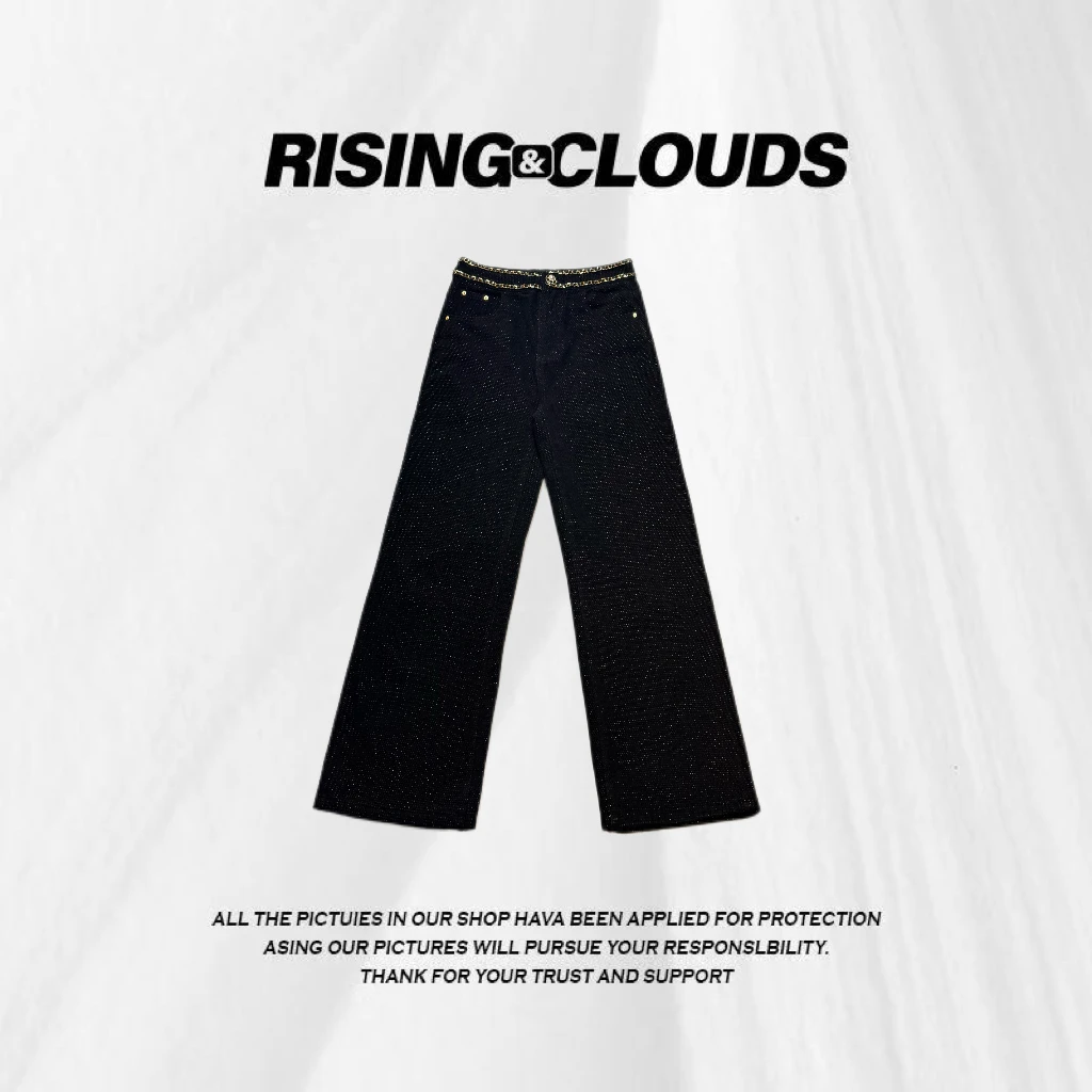 【佩吉】气质时尚百搭舒适腰链休闲长裤120209