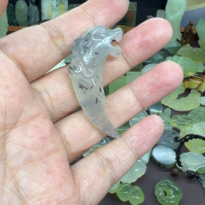 碧***円岫玉未镶嵌吊坠(不含链)