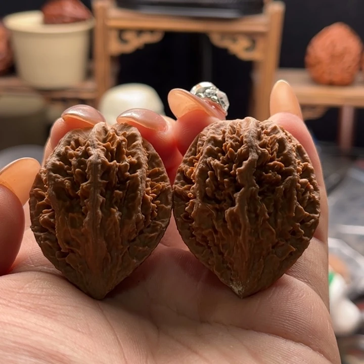 文玩核桃把件楸大胖89
