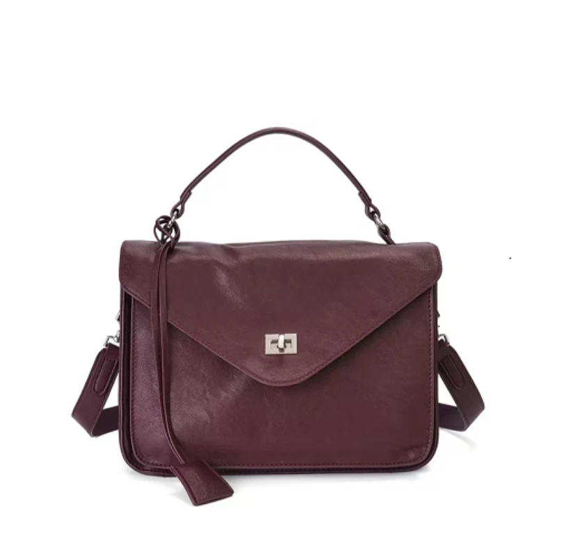 红色大包软面手提包斜挎包（默认微瑕疵）