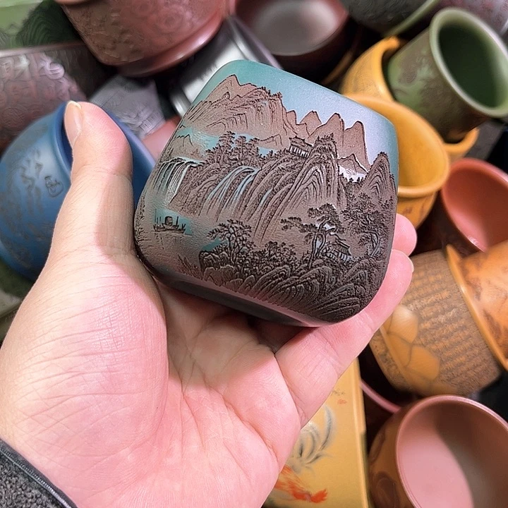 茶杯紫砂全手工紫砂主人杯