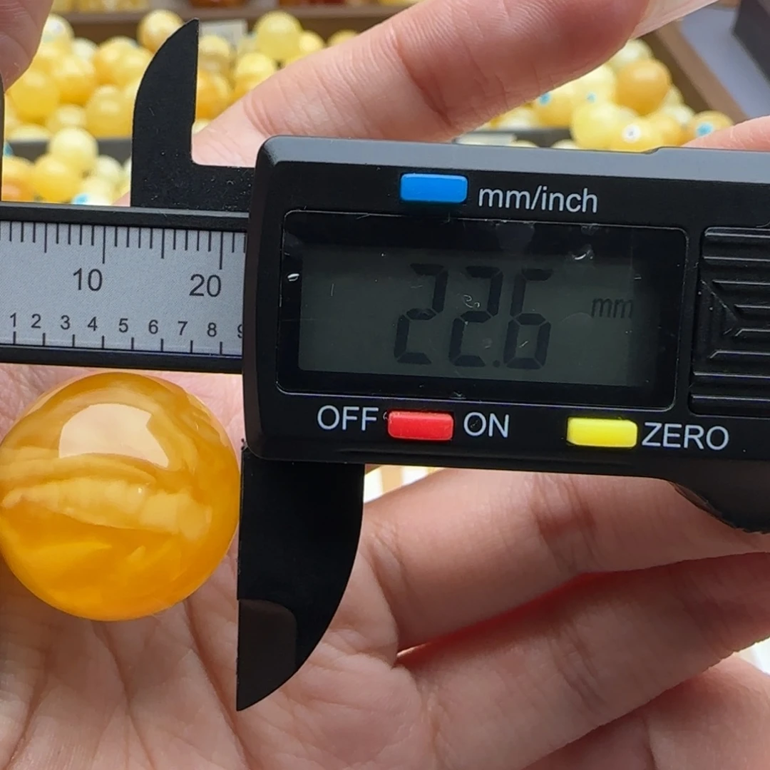 蜜蜡未镶嵌裸石蜜蜡圆珠