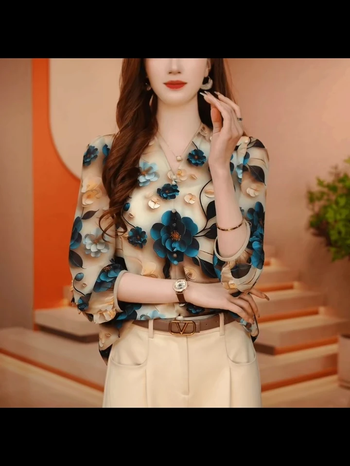 0166春季新款遮肉显瘦百搭上衣